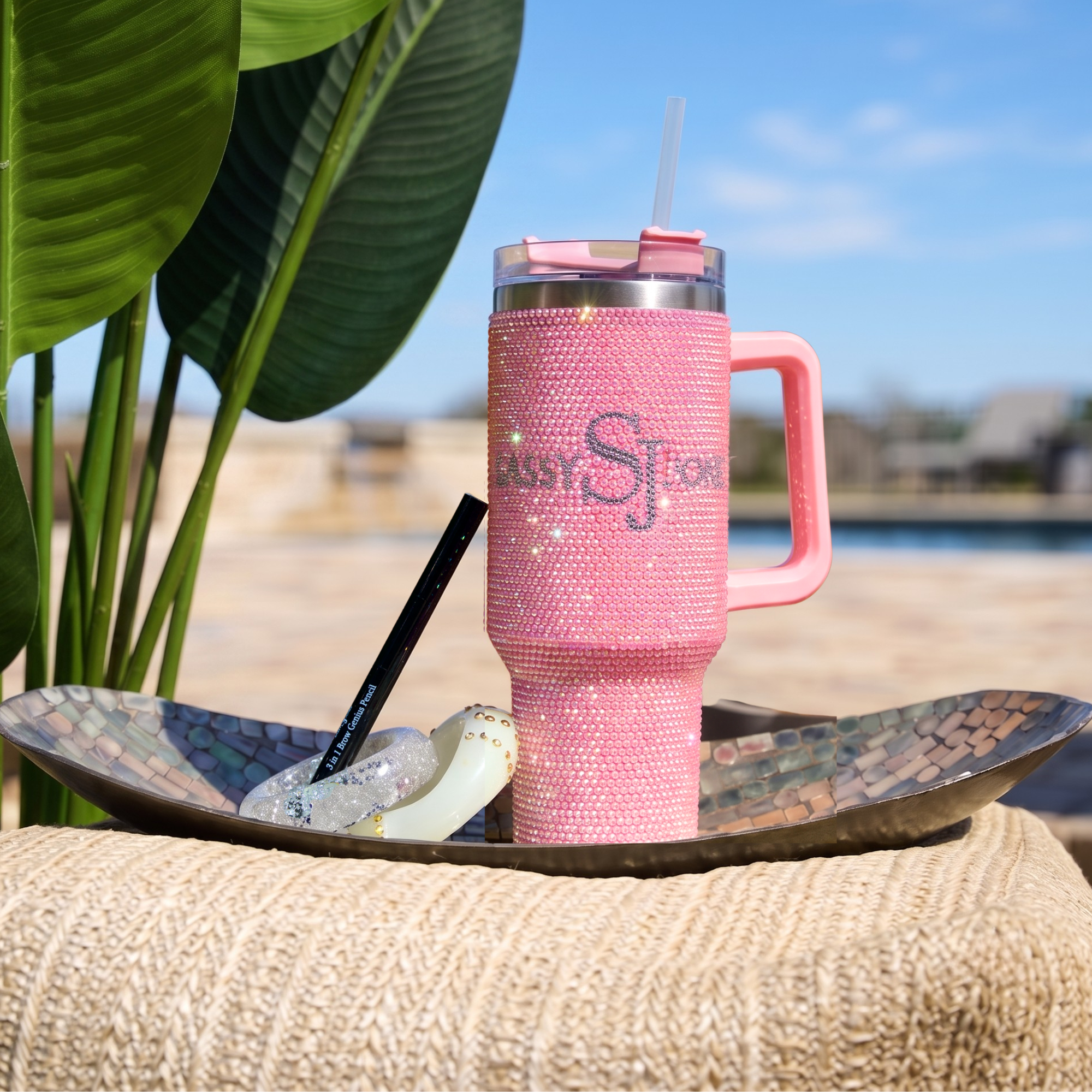 Enjoy The Sip, Sparkle &amp; Slay Set Complimentary w/ $125+ Purchase Today - Pink Sparkle