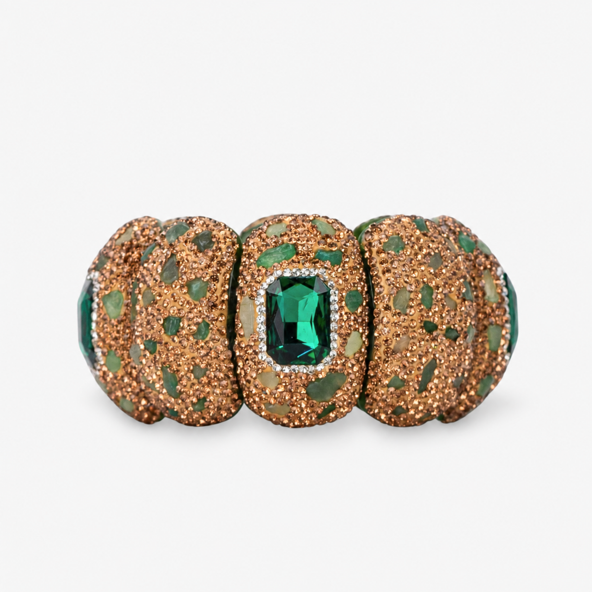 Soraya Luxe Stretch Bracelet Emerald