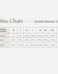 The Sorelle Silky Pleated Lounge Top