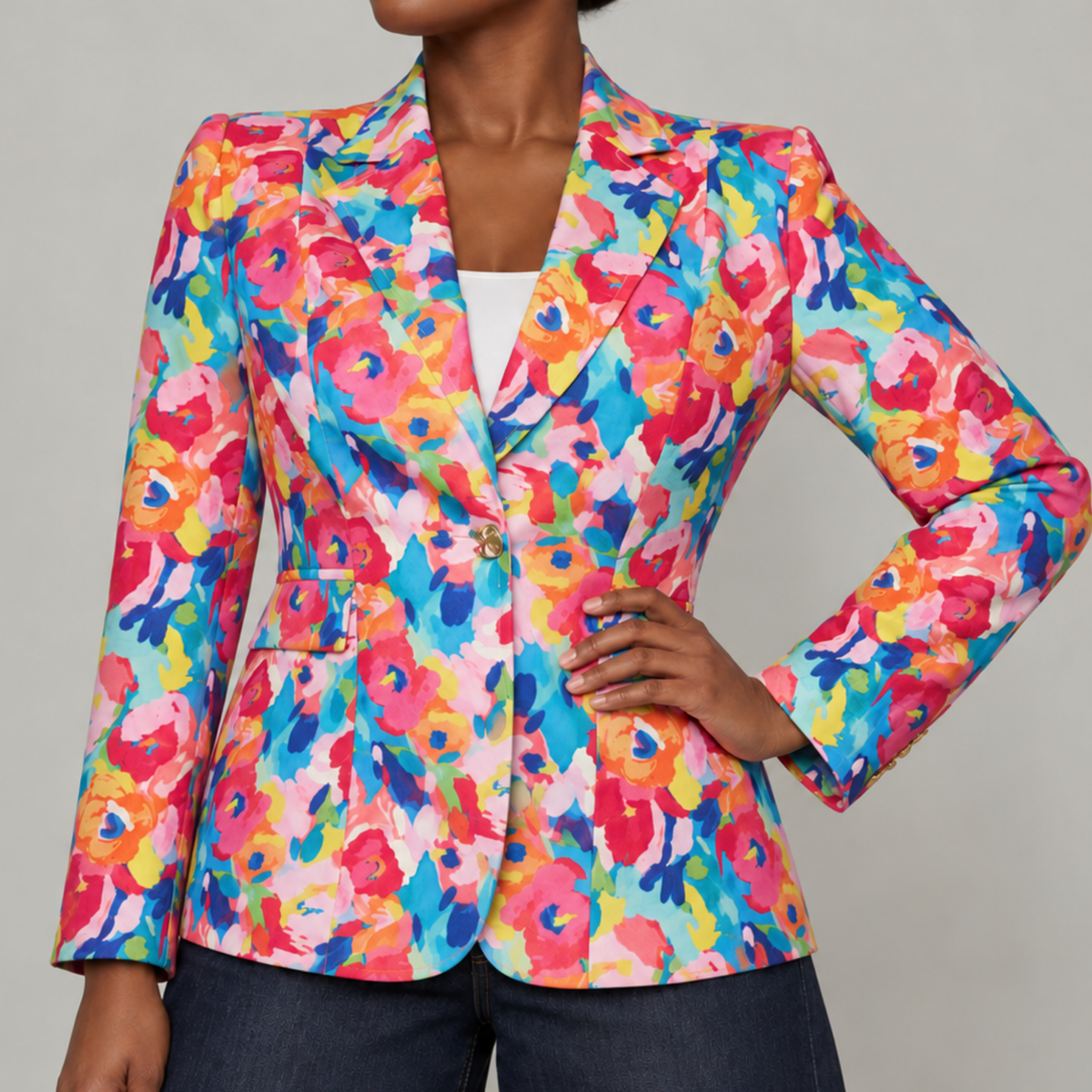 The Summer Garden Blazer,Clothing, Sassy Jones,