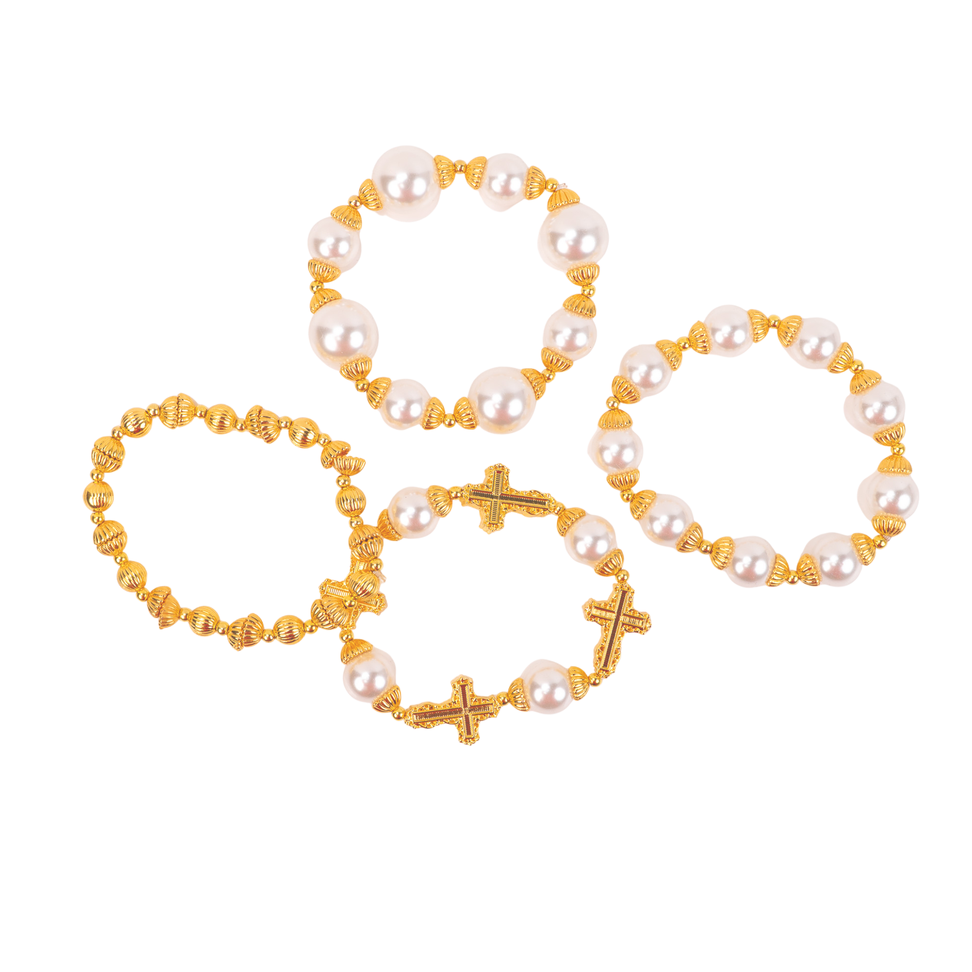 pearl bracelet stack, cross bracelet, stretch bracelet women, statement bracelet stack, fashion pearl bracelet, gold pearl bracelet, luxury bracelet women, religious jewelry bracelet, boutique bracelets, bold bracelet jewelry