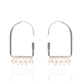 Valentina Arch Hoops - Silver