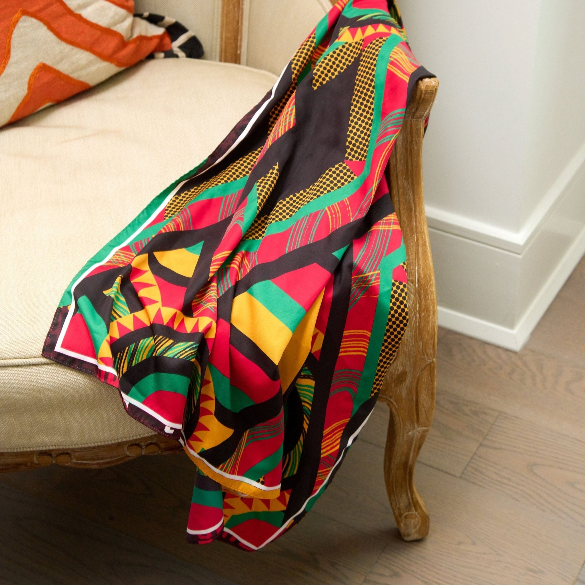 Afrikaan Luxe Scarf 33x33 | Sassy Jones