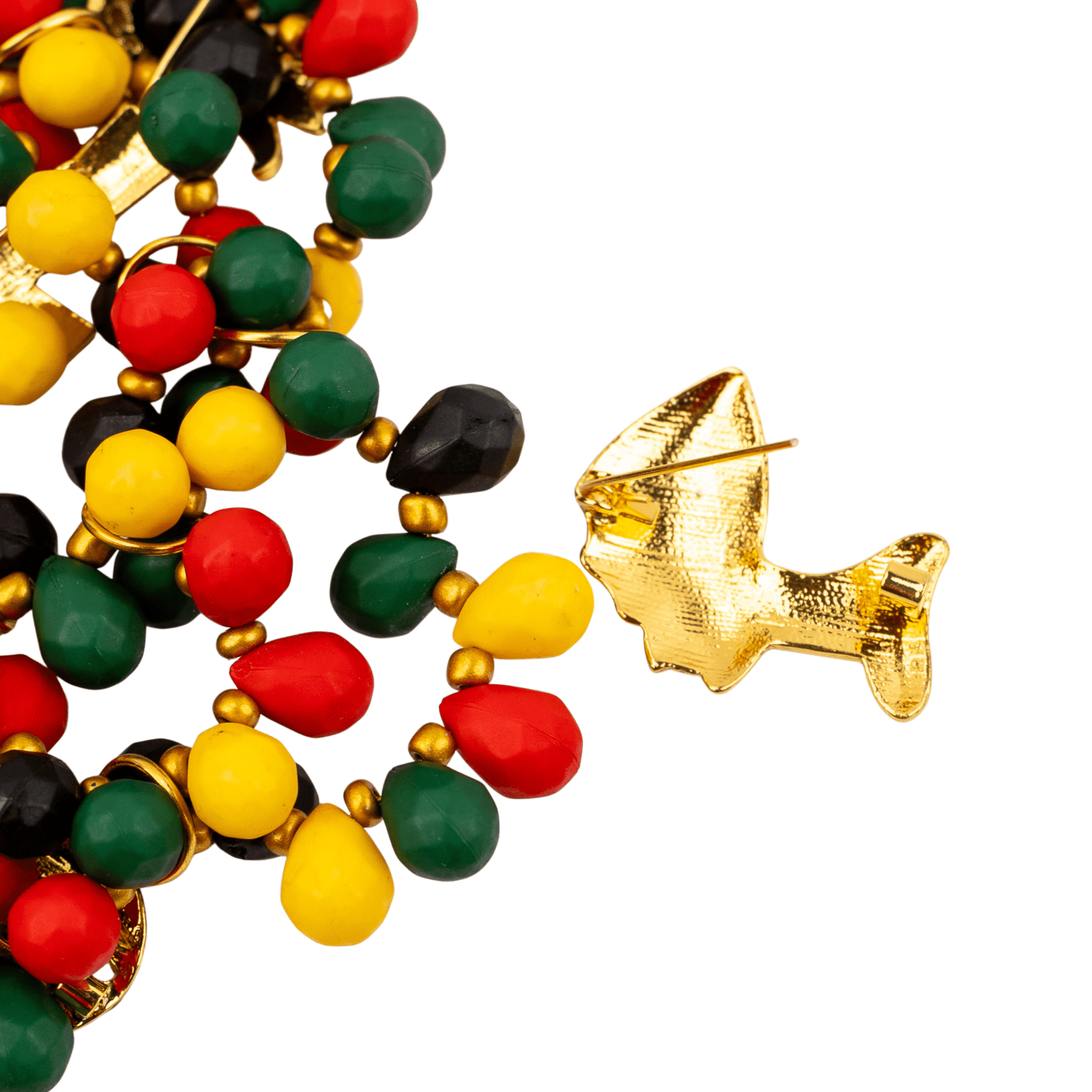 Afrikaan 18k Queen Brooch Bib,Necklaces, Sassy Jones,