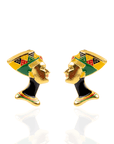 Afrikaan 18k Queen Studs,Earrings, Sassy Jones,