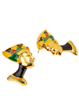 Afrikaan 18k Queen Studs,Earrings, Sassy Jones,