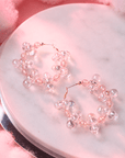 Alana Bubble Cloud Hoops - Pink,Earrings, Sassy Jones,