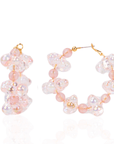 Alana Bubble Cloud Hoops - Pink,Earrings, Sassy Jones,