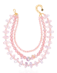 Alana Bubble Cloud Necklace - Pink,Necklaces, Sassy Jones,