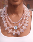 Alana Bubble Cloud Necklace - Pink,Necklaces, Sassy Jones,