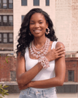 Alana Bubble Cloud Stack - Pink,Bracelets, Sassy Jones,
