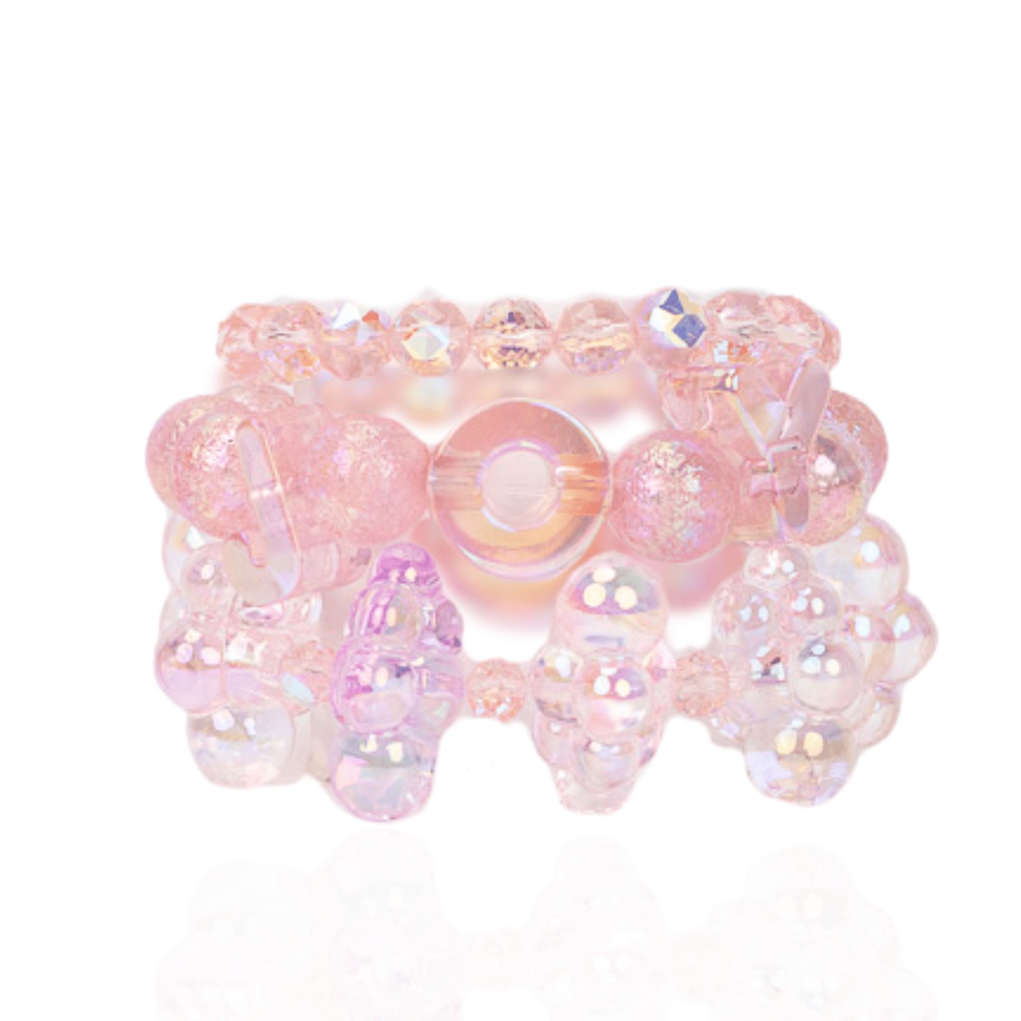 Alana Bubble Cloud Stack - Pink,Bracelets, Sassy Jones,