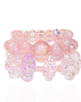 Alana Bubble Cloud Stack - Pink,Bracelets, Sassy Jones,