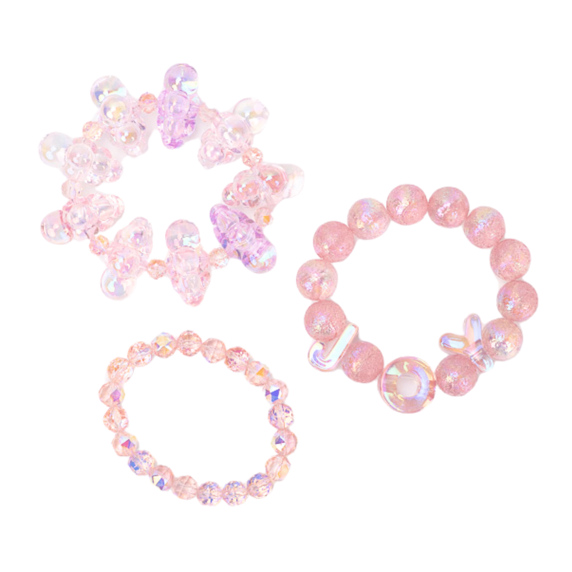 Alana Bubble Cloud Stack - Pink,Bracelets, Sassy Jones,