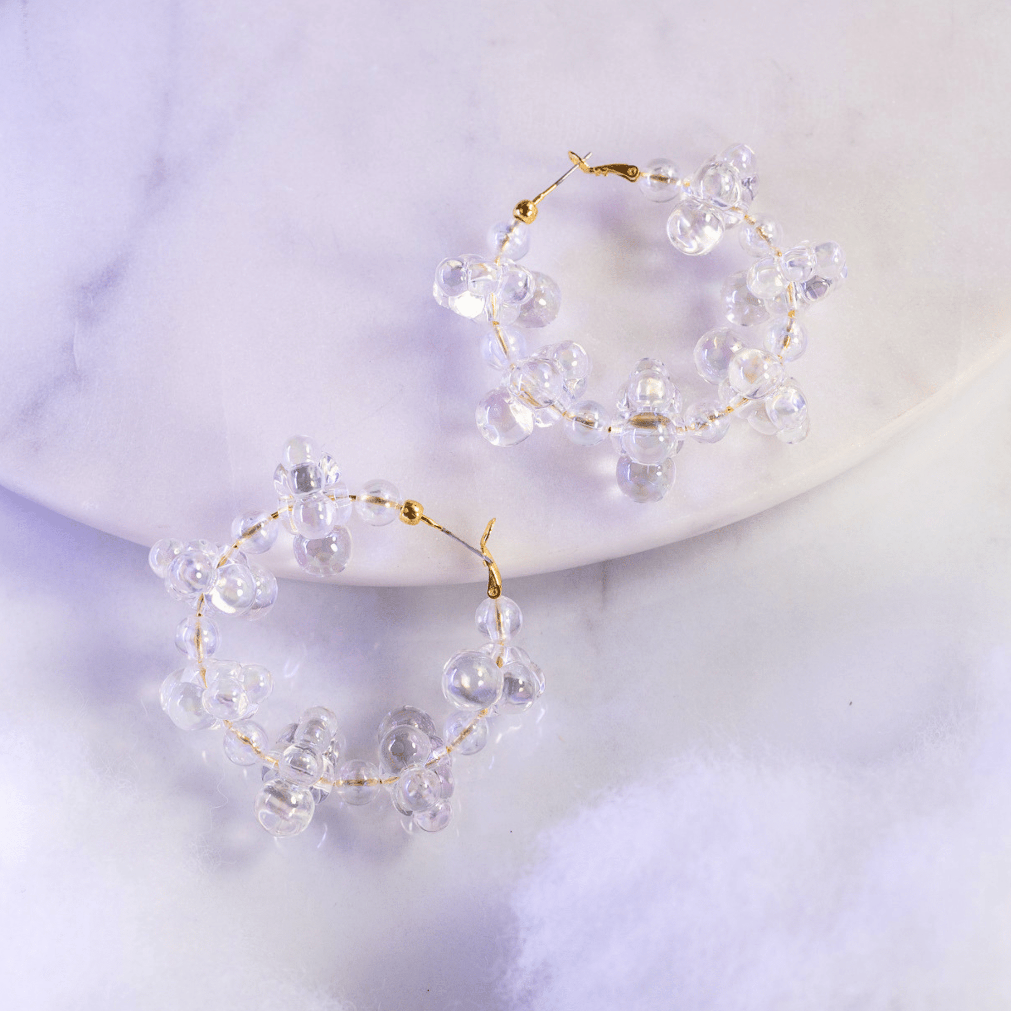 Alana Cloud Bubble Hoops,Earrings, Sassy Jones,