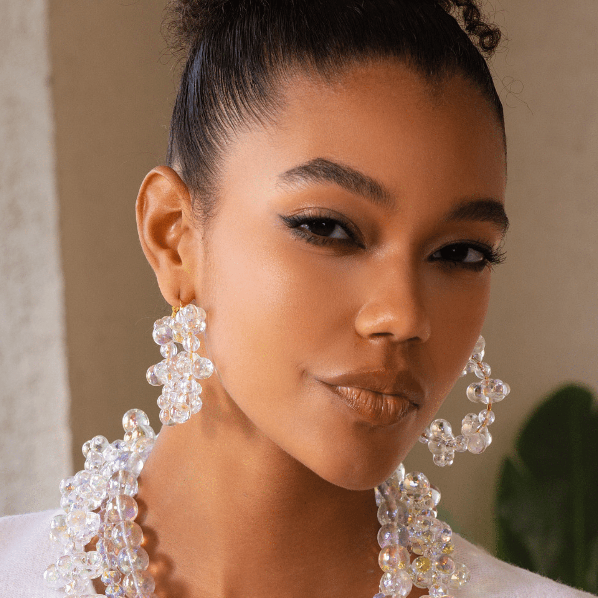 Alana Cloud Bubble Hoops,Earrings, Sassy Jones,