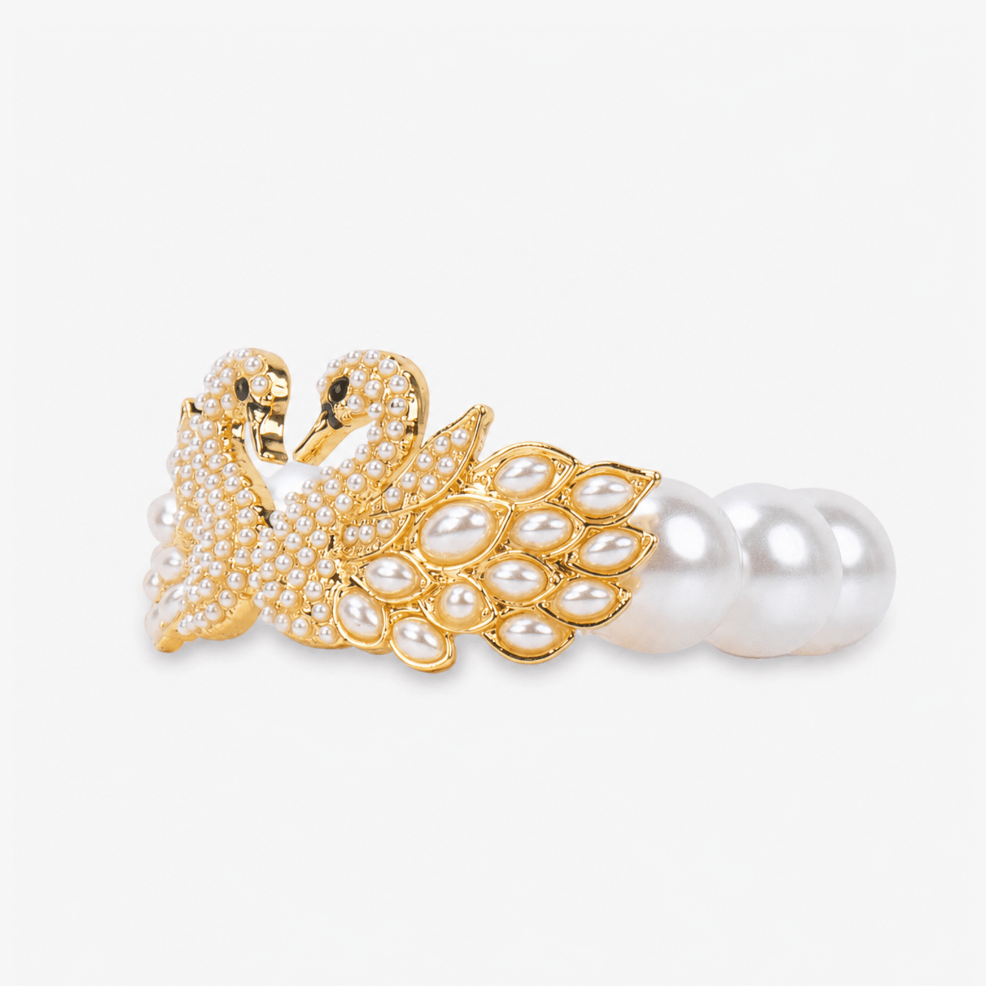 Anastasia Pearl Swan Chunky Stretch Bracelet,Bracelets, Sassy Jones,