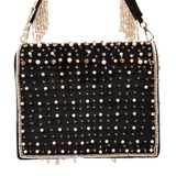 Angelica Pearl Chandelier Handbag - Black,Handbags, Sassy Jones,