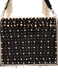 Angelica Pearl Chandelier Handbag - Black,Handbags, Sassy Jones,