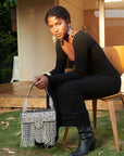 Angelica Pearl Chandelier Handbag - Black,Handbags, Sassy Jones,