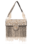 Angelica Pearl Chandelier Handbag - Black,Handbags, Sassy Jones,