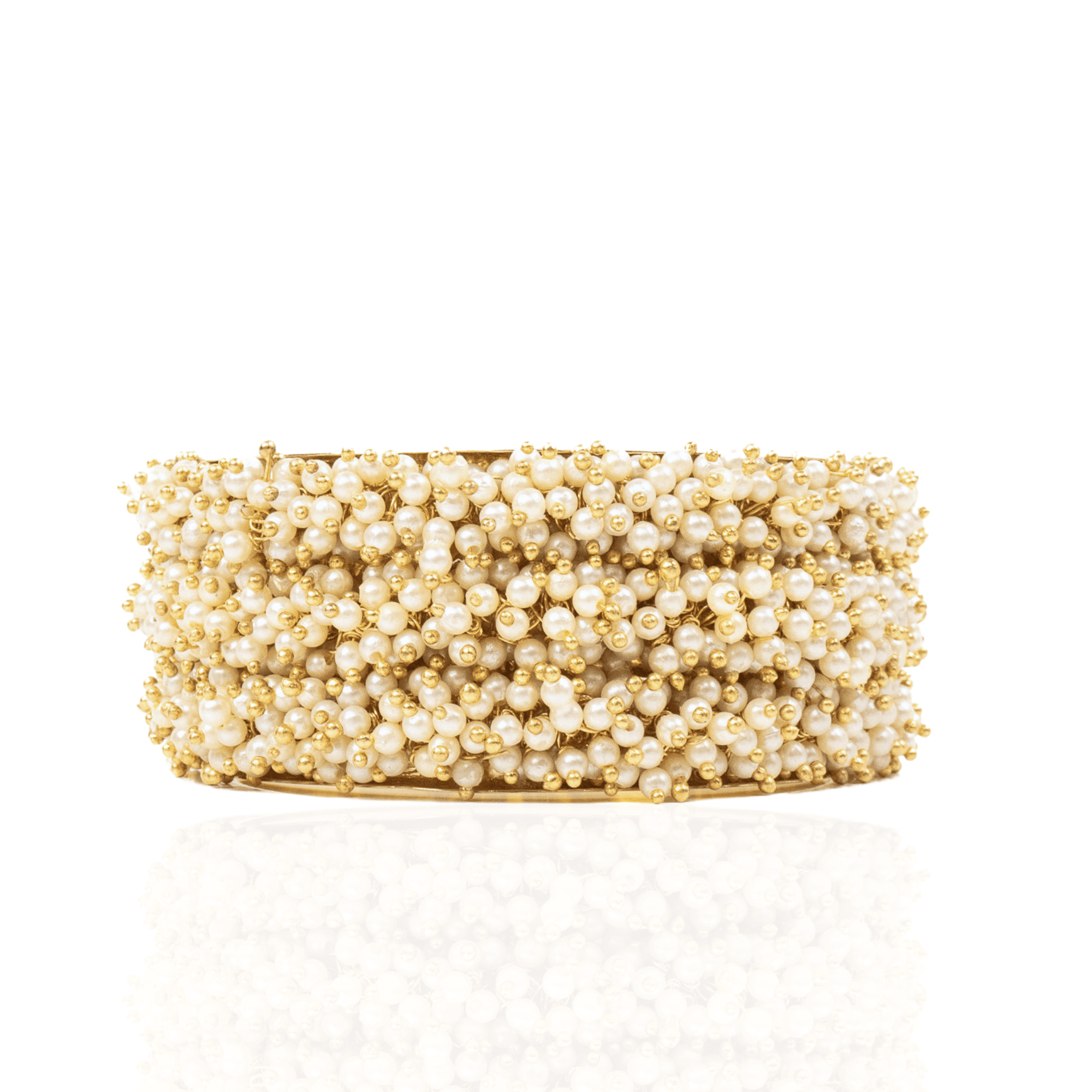 Angelica Pearl Encrusted Bangle,Bracelets, Sassy Jones,