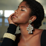 Angelica Pearl Encrusted Bangle,Bracelets, Sassy Jones,