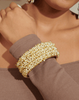 Angelica Pearl Encrusted Bangle,Bracelets, Sassy Jones,