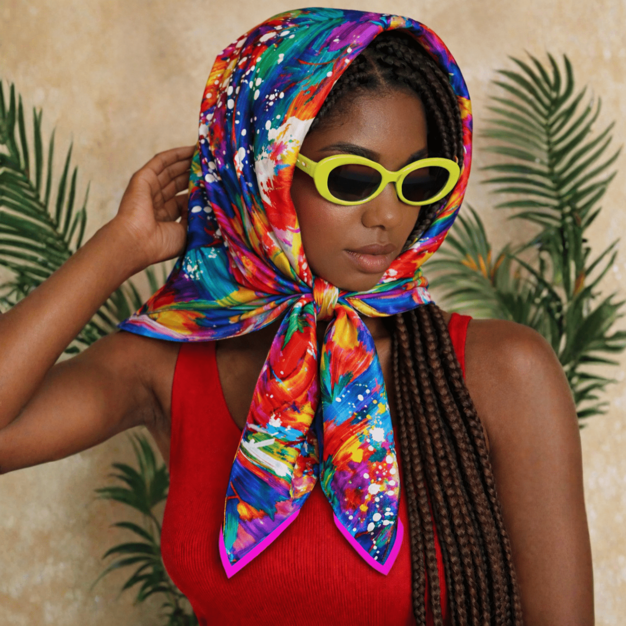 luxury scarves for women, square fashion scarf, statement scarf accessory, boutique scarves, modern women’s accessories, designer-style scarves, versatile scarves, fashion scarves for outfits, chic women’s scarves