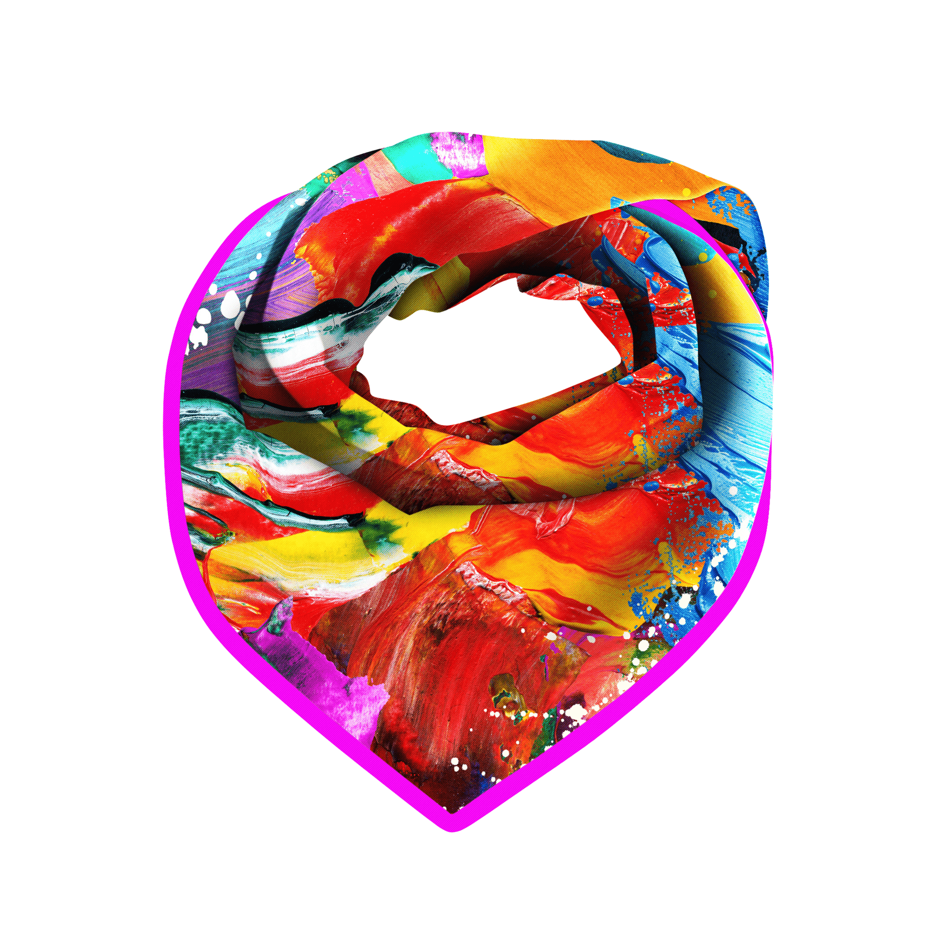 Aria Splash Luxe Scarf 33" x 33"