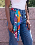 Aria Splash Luxe Scarf 33" x 33",Scarves, Sassy Jones,