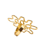 Asili Adjustable Cocktail Ring - Statement Gold,Rings, Sassy Jones,