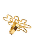 Asili Adjustable Cocktail Ring - Statement Gold,Rings, Sassy Jones,