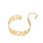 Asili Adjustable Statement Choker - Wired Gold,Necklaces, Sassy Jones,