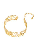 Asili Adjustable Statement Choker - Wired Gold,Necklaces, Sassy Jones,