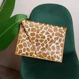 Asili Mohair Leather Envelope Clutch - Giraffe,Handbags, Sassy Jones,