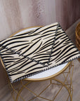 Asili Mohair Leather Envelope Clutch - Zebra,Handbags, Sassy Jones,