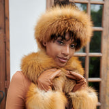 Aspen Fur Headbands - Cognac,Headbands, Sassy Jones,