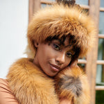 Aspen Fur Headbands - Cognac,Headbands, Sassy Jones,