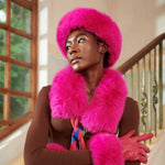 Aspen Fur Headbands - Hot Pink,Headbands, Sassy Jones,