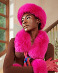 Aspen Fur Headbands - Hot Pink,Headbands, Sassy Jones,