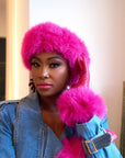 Aspen Fur Headbands - Hot Pink,Headbands, Sassy Jones,