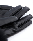 Aspen Fur and Leather Gloves - Black,Headbands, Sassy Jones,