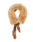 Aspen Fur Scarf Shawl Collar - Cognac,Scarves, Sassy Jones,