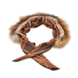 Aspen Pure Fur Shawl Collar w/ Separable Scarf - Affluent Cognac