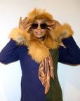 Aspen Fur Scarf Shawl Collar - Cognac,Scarves, Sassy Jones,