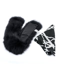 Aspen Fur Scarf Shawl Collar - Black,Headbands, Sassy Jones,