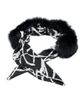 Aspen Fur Scarf Shawl Collar - Black,Headbands, Sassy Jones,