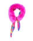 Aspen Fur Scarf Shawl Collar - Hot Pink,Scarves, Sassy Jones,