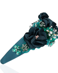 Astoria Regal Bloom Headband - Emerald,Headbands, Sassy Jones,